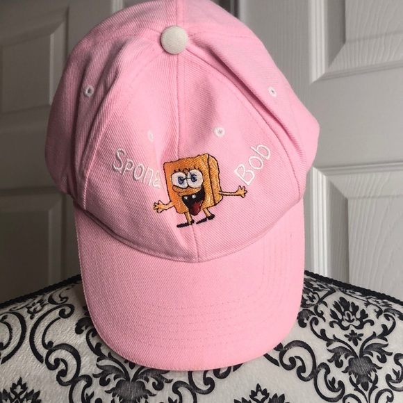 Youth One Size Sponge Bob Squarepants Hat Pink - Picture 1 of 7